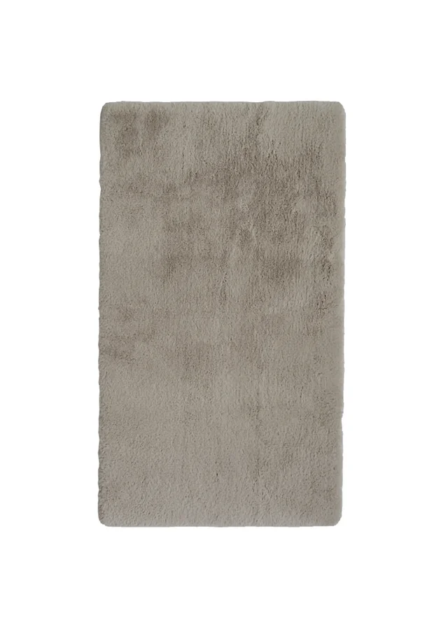 Homemaker Natural Luxury Fur Oblong Rug
