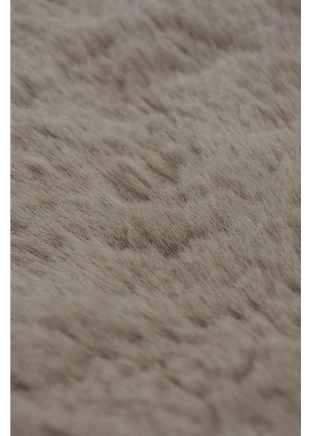 Homemaker Natural Luxury Fur Oblong Rug - 70 X 120 Image 2