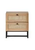 Julian Bowen Brown Padstow 2 Drawer Bedside in Oak(55 x 50 x 30cm) - One Size Image 5