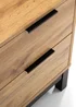 Julian Bowen Bali 2 Drawer Bedside in Light Brown (57.5 x 45 x 40cm) - One Size Image 5