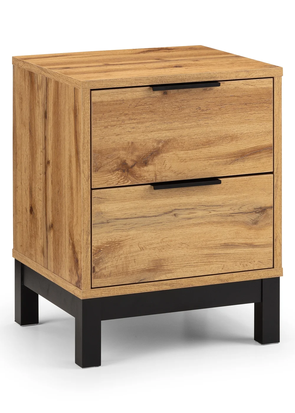 Julian Bowen Bali 2 Drawer Bedside in Light Brown (57.5 x 45 x 40cm) - One Size Image 2