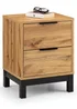 Julian Bowen Bali 2 Drawer Bedside in Light Brown (57.5 x 45 x 40cm) - One Size Image 3