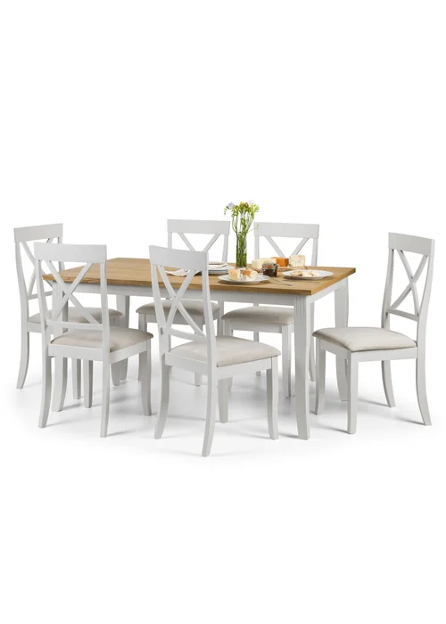 Julian Bowen Grey Davenport Elephant Dining Chairs Set Of 2 (96.5 x 44 x 52cm) - No Size Image 4