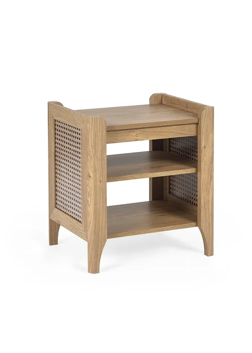 Julian Bowen Brown Sydney Lamp Table With Removable Shelf (55 x 48 x 40cm) - One Size Image 2