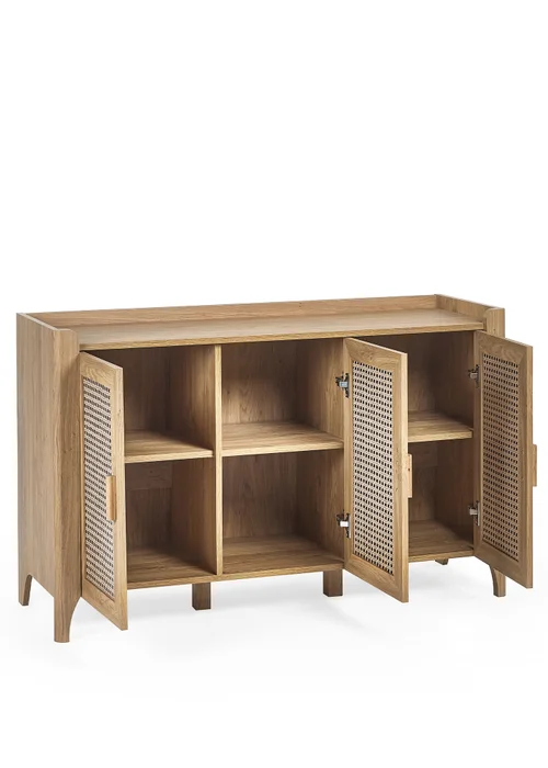Julian Bowen Brown Sydney 3 Door Sideboard (75 x 120 x 41cm) - One Size Image 3