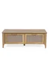 Julian Bowen Brown Sydney 2 Drawer Coffee Table (42 x 120 x 60cm) - One Size Image 5