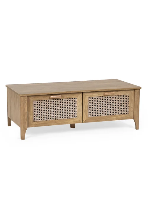 Julian Bowen Brown Sydney 2 Drawer Coffee Table (42 x 120 x 60cm) - One Size Image 2
