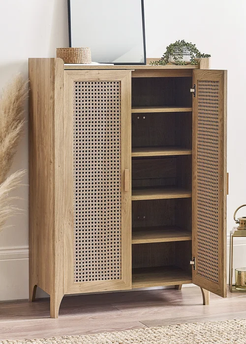 Julian Bowen Brown Sydney Shoe Cupboard - One Size Image 1