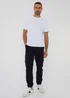 Threadbare Black Cotton Jogger Style Cargo Trousers With Stretch - 2XL Image 4