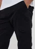Threadbare Black Cotton Jogger Style Cargo Trousers With Stretch - 2XL Image 3