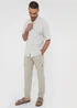 Threadbare Stone Linen Blend Cargo Trousers - 36/L32 Image 4