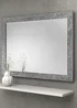 Julian Bowen Silver Staccato Fragment Wall Mirror (80 x 110 x 2.5cm) - One Size Image 1