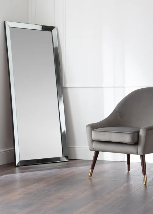 Julian Bowen Soprano Lean to Dress Mirror (170 x 70 x 3.5cm) - One Size Image 1