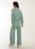 Blue Vanilla Green Waffle Shirt & Trouser Set - One Size Image 2