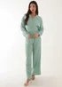 Blue Vanilla Green Waffle Shirt & Trouser Set - One Size Image 4