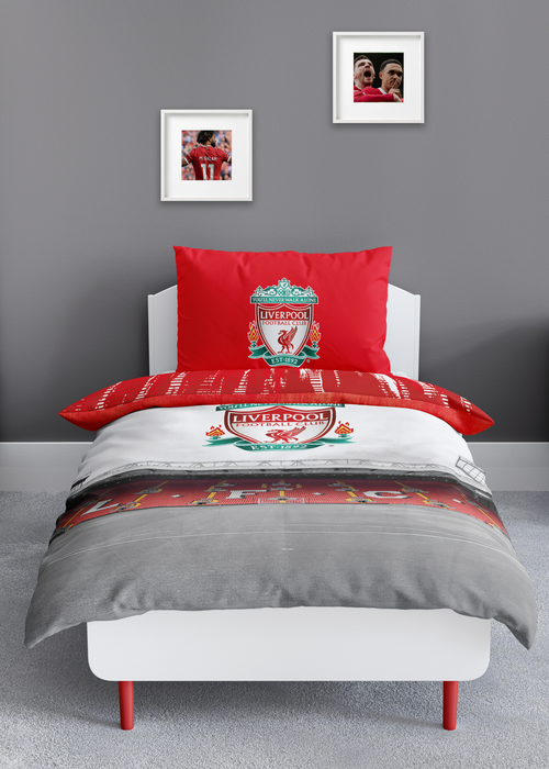 Liverpool FC Walk Alone Panel Duvet - Single Image 1