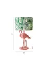 ValueLights Flo Pink Velvet Flamingo Table Lamp (53cm x 30cm x 30cm) - One Size Image 6
