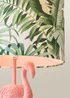 ValueLights Flo Pink Velvet Flamingo Table Lamp (53cm x 30cm x 30cm) - One Size Image 4