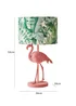 ValueLights Flo Pink Velvet Flamingo Table Lamp (53cm x 30cm x 30cm) - One Size Image 5