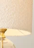 ValueLights Jessy Gold Glass Table Lamp Cream Boucle Shade (41cm x 25cm) - One Size Image 4