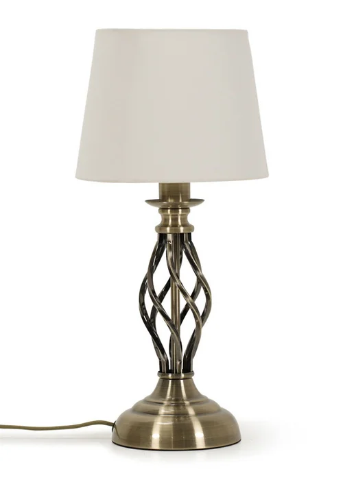 ValueLights Memphis Antique Brass Table Lamp (41cm x 19cm x 19cm) - One Size Image 2