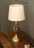ValueLights Memphis Antique Brass Table Lamp (41cm x 19cm x 19cm) - One Size Image 1