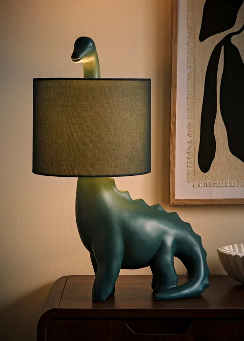 ValueLights Green Dinosaur Table Lamp (46.5cm x 33cm x 21.5cm) - One Size Image 1
