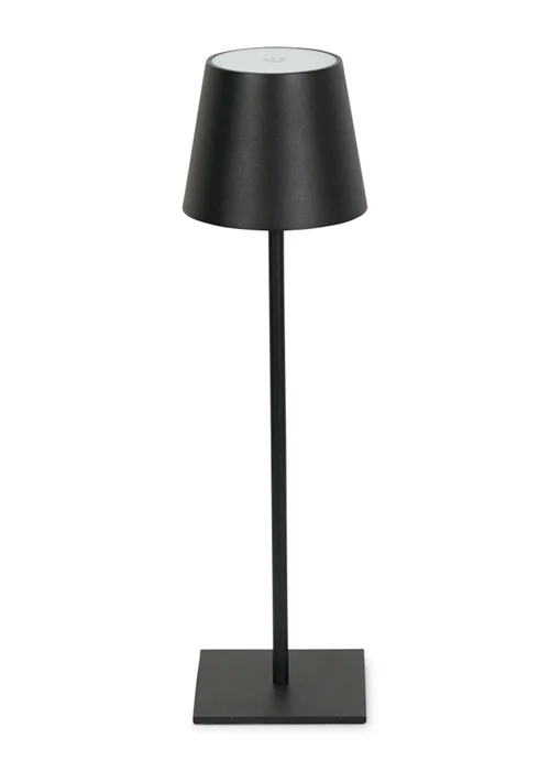 ValueLights Black Rechargeable Indoor/Outdoor Table Lamp (38cm x 12cm x 10.5cm) - One Size Image 2