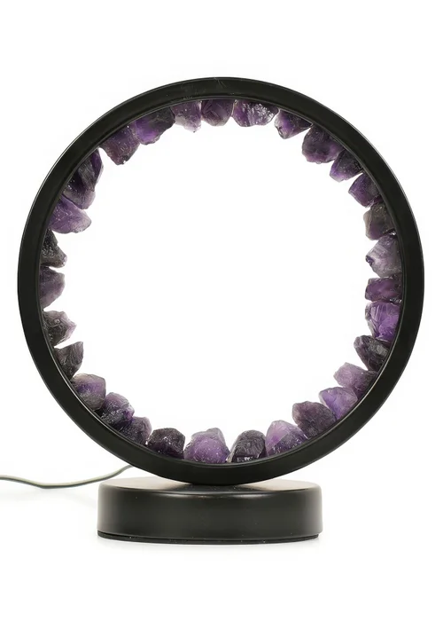 ValueLights Amethyst Crystal Wellness Lamp (20.5cm x 10.5cm x 18cm) - One Size Image 2