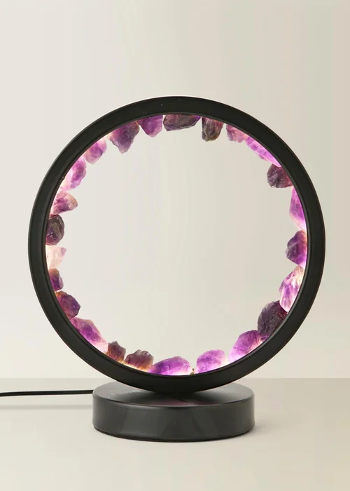 ValueLights Amethyst Crystal Wellness Lamp (20.5cm x 10.5cm x 18cm) - One Size Image 3