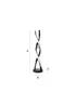 ValueLights Infinity Matt Black Double Twist Integrated LED Table Lamp (48cm x 12cm x 12cm) - One Size Image 6