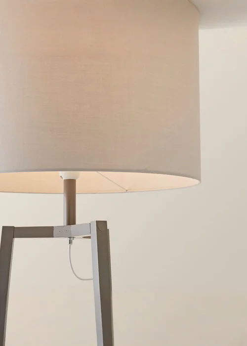 ValueLights Hiru Grey 3 Tier Shelf Floor Lamp Grey Shade (138cm x 44cm x 44cm) - One Size Image 4