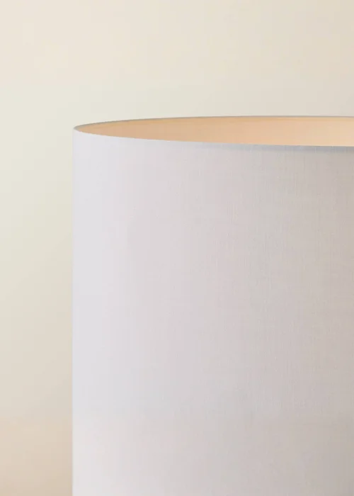 ValueLights Morrigan Light Wood Tripod Floor Lamp Grey Shade (147cm x 45cm) - One Size Image 4