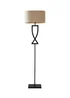 ValueLights Katniss Black Metal FLoor Lamp (145.5cm x 40cm x 25cm) - One Size Image 2
