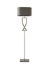 ValueLights Katniss Brushed Chrome Floor Lamp (145.5cm x 40cm x 25cm) - One Size Image 2