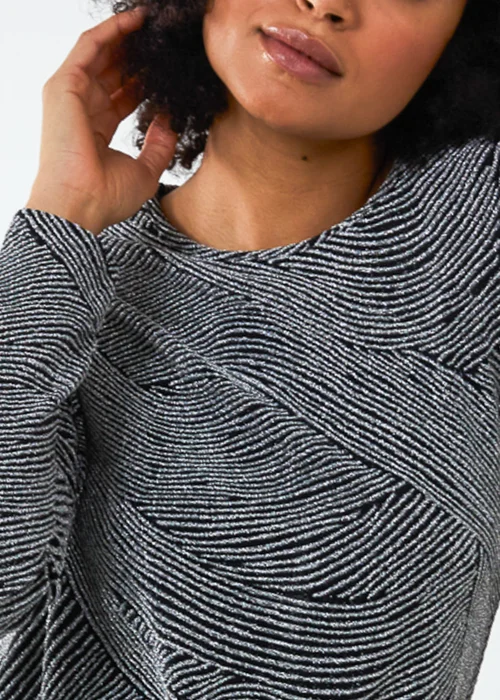 Blue Vanilla Silver Shimmery Swing Mini Dress - M Image 3