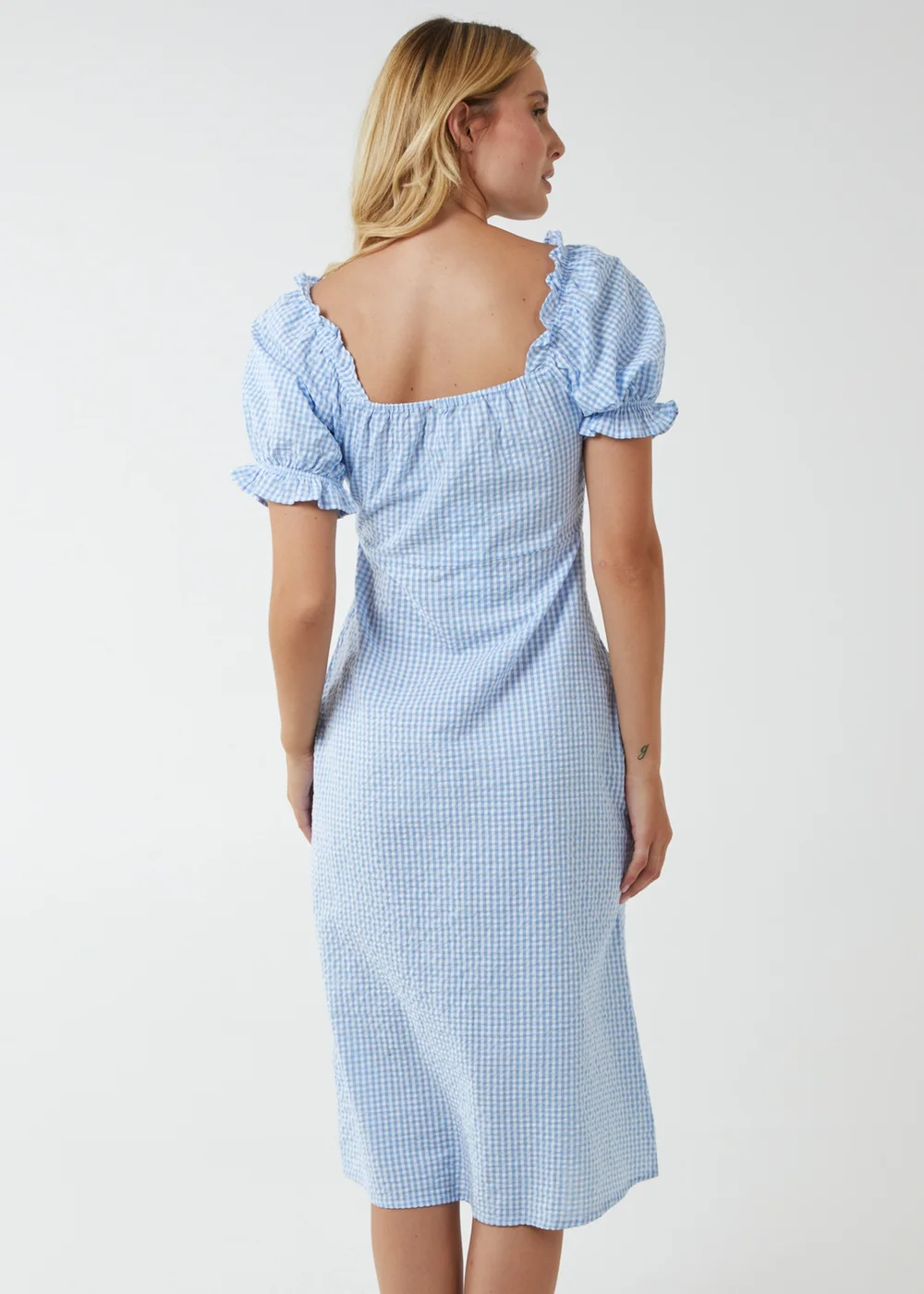 Blue Vanilla Blue Milkmaid Cut Out Midi Dress - 10 Image 4