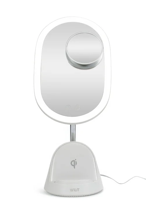 ValueLights White LED Make Up Mirror Wireless Phone Charging (39.5cm x 13cm x 17cm) - One Size Image 2