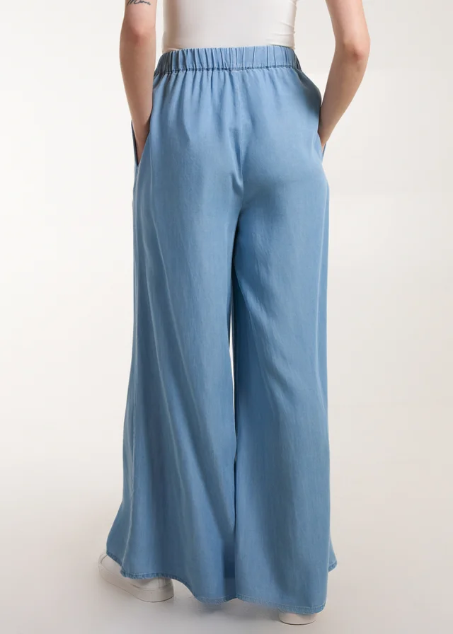 Blue Vanilla Blue Wide Leg Trousers