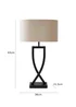 ValueLights Katniss Black Metal Table Lamp (63cm x 36cm x 21.5cm) - One Size Image 5