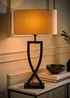 ValueLights Katniss Black Metal Table Lamp (63cm x 36cm x 21.5cm) - One Size Image 3