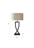 ValueLights Katniss Black Metal Table Lamp (63cm x 36cm x 21.5cm) - One Size Image 6