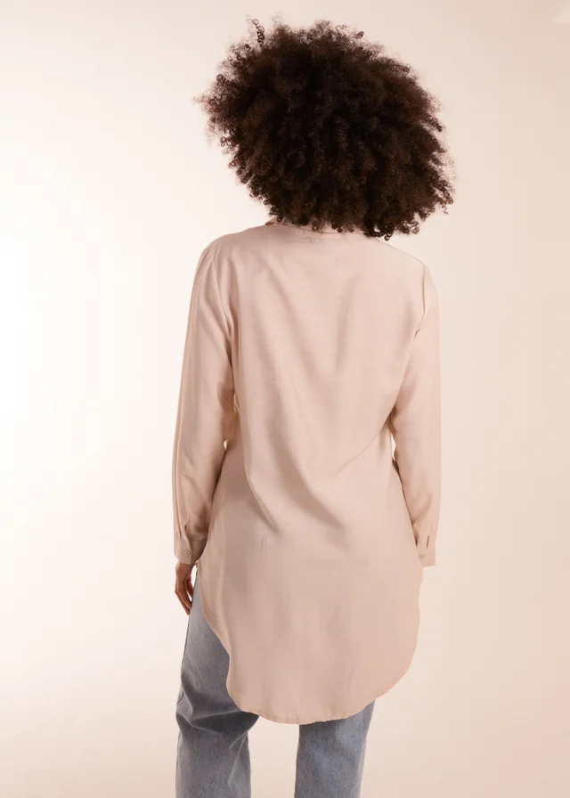 Blue Vanilla Beige Striped Shirt