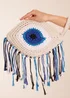 Blue Vanilla Stone Evil Eye Tassel Bag - One Size Image 2