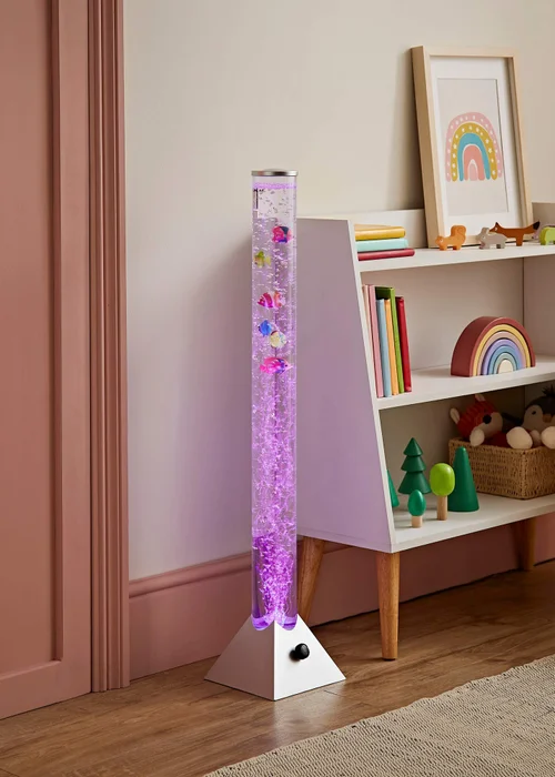 ValueLights Silver LED Colour Changing Bubble Lamp 6 Fish (90.5cm x 18cm x 18cm) - One Size Image 2