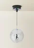 ValueLights Silver Rotating Disco Mirror Ball Ceiling Light (50cm x 20cm) - One Size Image 3