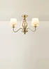 ValueLights Memphis Antique Brass 3 Way Ceiling Light - One Size Image 6