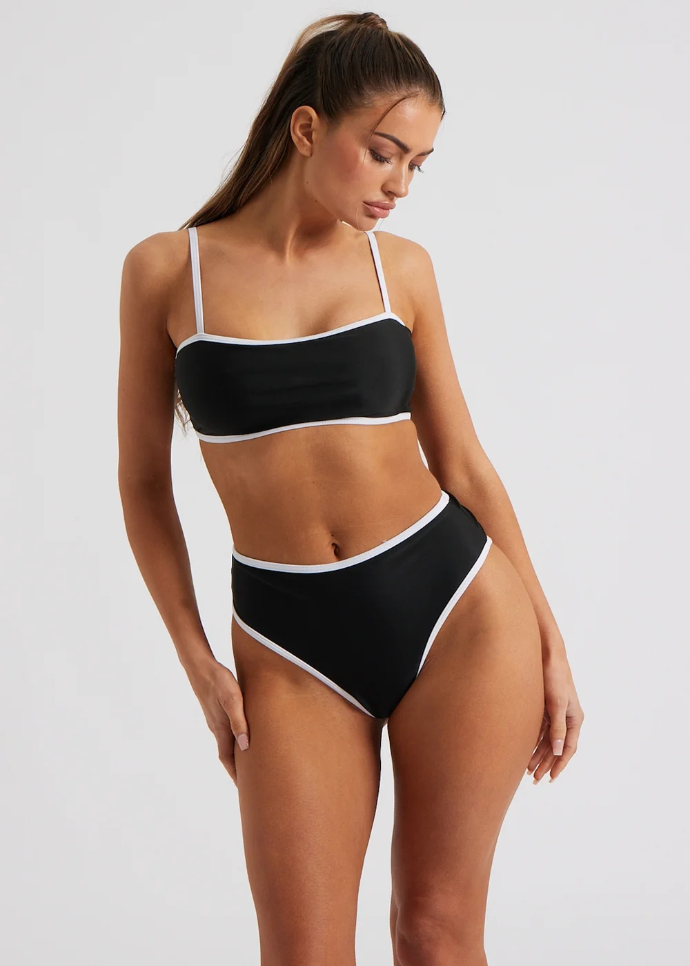 Urban Bliss Black Contrast Bikini Top - Size 12 Image 2