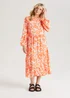 Urban Bliss Orange Floral Smock Dress - 10 Image 1