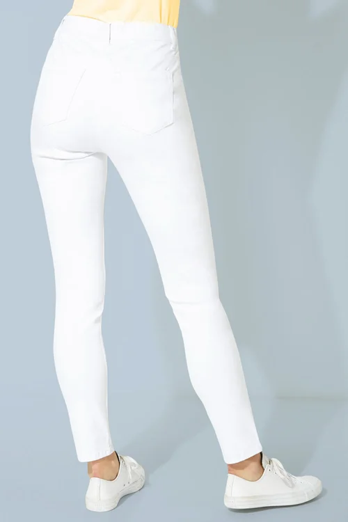 Roman White 31'' Denim Stretch Jegging - Size 16 Image 4